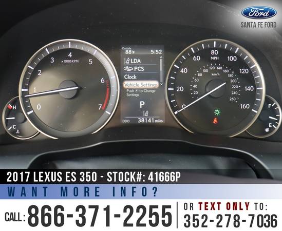 2017 Lexus ES 350 Sunroof - Leather Seats - Push to Start for sale in Alachua, FL – photo 17