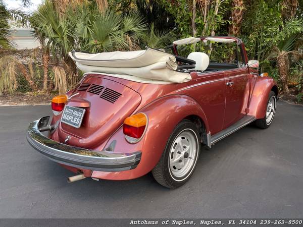1978 Volkswagen Beetle Convertible Champagne Edition II - Low Miles for sale in Naples, FL – photo 9