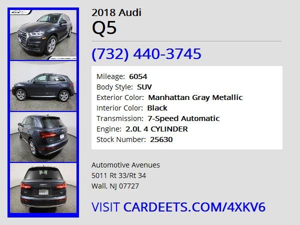 2018 Audi Q5, Manhattan Gray Metallic - cars & trucks - by dealer -... for sale in Wall, NJ – photo 22