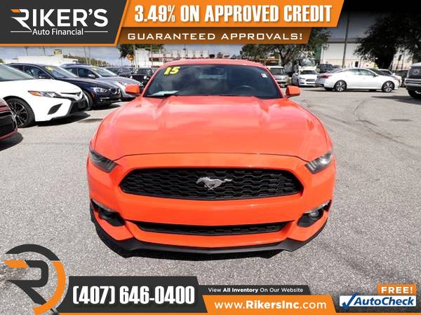 $219/mo - 2015 Ford Mustang EcoBoost Premium - 100 Approved! - cars... for sale in Kissimmee, FL – photo 5