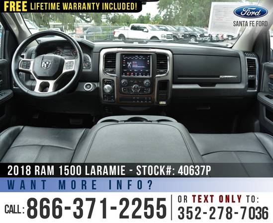 2018 RAM 1500 LARAMIE 4WD *** Bluetooth, Leather Seats, Bedliner ***... for sale in Alachua, FL – photo 14