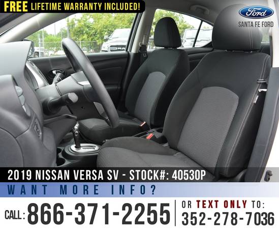 2019 Nissan Versa Sedan SV *** Camera, Keyless Entry, Bluetooth ***... for sale in Alachua, AL – photo 10