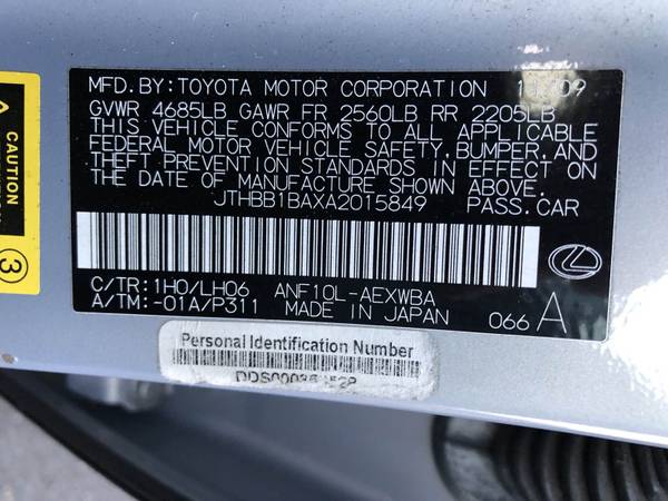 2010 Lexus HS 250h Hybrid Premium Package 192K Miles Great Condition... for sale in Norwalk, NY – photo 22