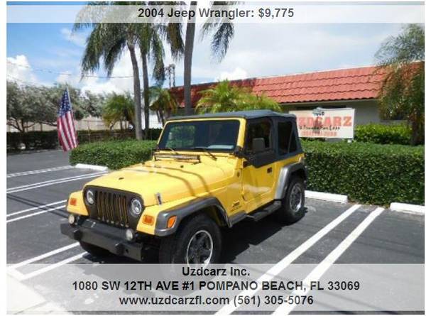 2004 Jeep wrangler for sale in Pompano Beach, FL