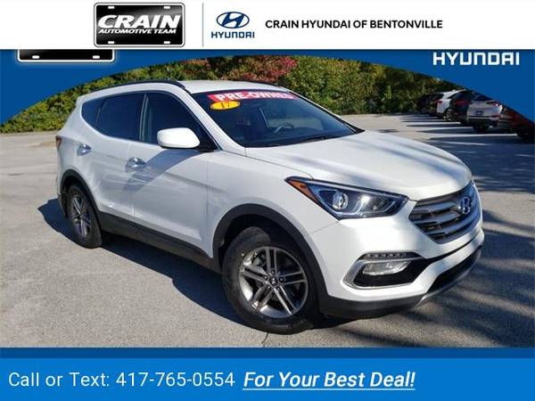 2017 Hyundai Santa Fe Sport 2.4 Base suv Frost White Pearl for sale in Bentonville, AR