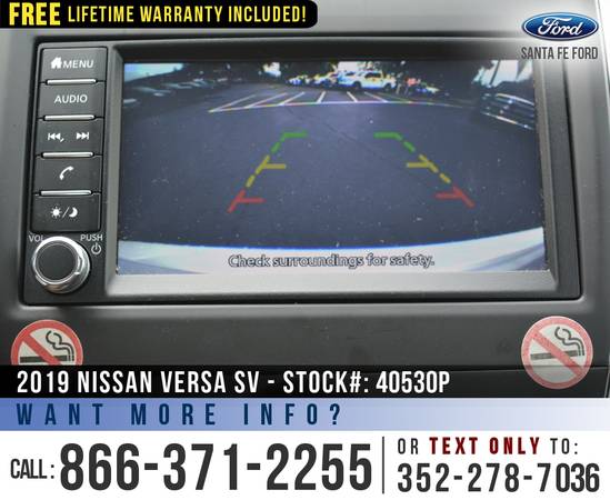 2019 Nissan Versa Sedan SV *** Camera, Keyless Entry, Bluetooth ***... for sale in Alachua, AL – photo 14