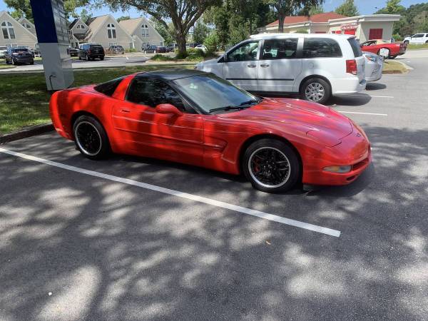 1997 Torch Red Corvette C5 Coupe lots of upgrades newly rebuilt for sale in Charleston, SC