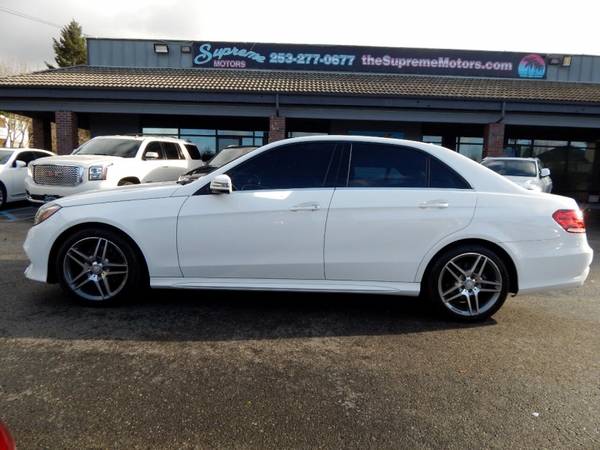 White on Black 2015 Mercedes-Benz E-Class E400 AMG Sport - cars & for sale in Auburn, OR – photo 4