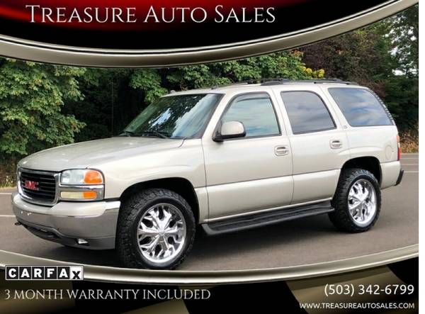 3 Month Warranty Included ! 2004 GMC Yukon SLT 4WD ,3rd row... for sale in Gladstone, OR