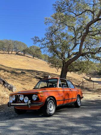 1974 BMW 2002 5 speed swap Inka Orange for sale in Ben Lomond, CA