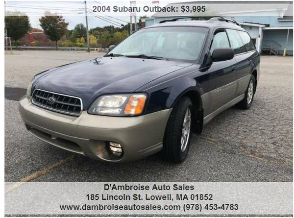 2004 Subaru Outback Base AWD 4dr Wagon, 1 OWNER! 90 DAY WARRANTY!!!! for sale in LOWELL, CT