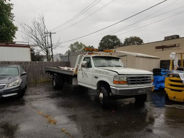92 ford super duty rollback flatbed towtruck diesel 7.3 for sale in New Hyde Park, NY – photo 6