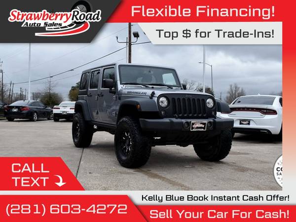 2017 Jeep Wrangler Unlimited Freedom Edition FOR ONLY 396/mo! for sale in Pasadena, TX