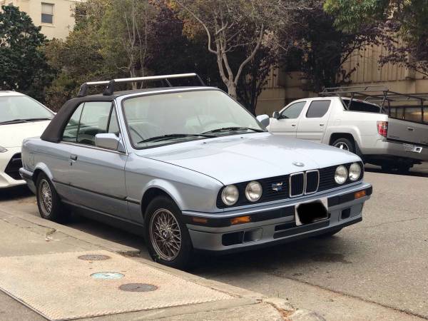 1991 BMW e30 318i Convertible Manual w Hard & Soft Tops Cloth Interior for sale in Alameda, CA – photo 4