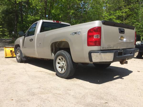 2007 Chevy Silverado Regular Cab, New Fisher Minute Mount 2 Plow for sale in New Gloucester, ME – photo 3
