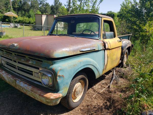 RUNNING 1962 FORD F100 SHORT BED STEP SIDE - - by for sale in Columbia, NC – photo 3