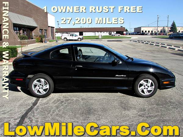 low miles 2000 Pontiac Sunfire coupe 27k for sale in Willowbrook, IL – photo 5
