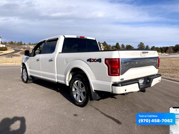 2016 Ford F-150 F150 F 150 4WD SuperCrew 145 Platinum - CALL/TEXT for sale in Sterling, CO – photo 7