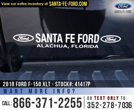2018 Ford F150 XLT 4WD Remote Start - Ecoboost - Bedliner for sale in Alachua, GA – photo 9