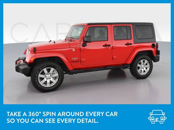 2016 Jeep Wrangler Unlimited Sahara Sport Utility 4D suv Red for sale in Westport, NY – photo 3