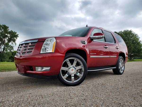 2014 CADILLAC ESCALADE LUXURY AWD CRYSTAL RED TAN LTHR 85K NEW TIRES for sale in Kansas City, MO – photo 3