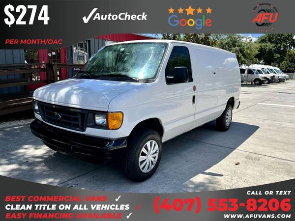 274/mo - 2006 Ford E250 E 250 E-250 Super Duty Cargo Extended Van for sale in Kissimmee, FL – photo 3