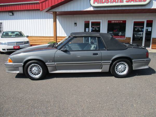 SUPER CLEAN ALL ORIGINAL COLLECTOR 1987 FORD MUSTANG GT CONVERTIBLE V8 for sale in Foley, MN – photo 3