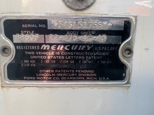 1954 Mercury Monterey sunvalley for sale in Barre, VT – photo 15