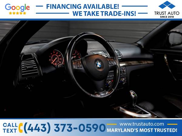 2011 BMW 1 Series 135i Soft-Top Convertible wPremium Pkg - cars & for sale in Sykesville, MD – photo 9