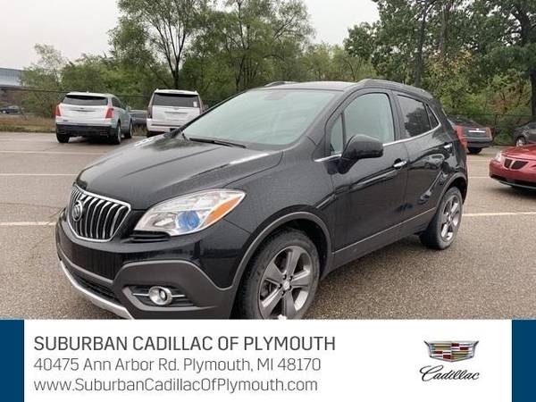 2013 Buick Encore SUV Leather - Buick Carbon Black Metallic for sale in Plymouth, MI – photo 2