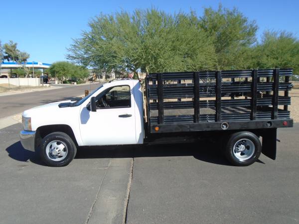 2010 CHEVY SILVERADO 3500 10' STAKE BED FLAT BED WORK TRUCK for sale in Phoenix, AZ – photo 2