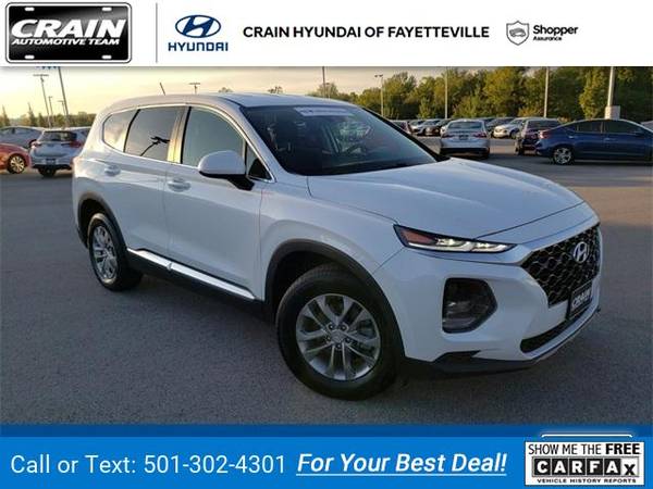 2019 Hyundai Santa Fe SE 2.4 suv Quartz White for sale in Fayetteville, AR