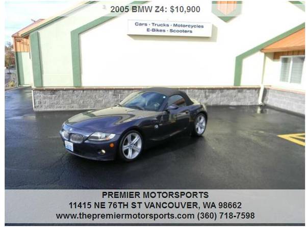 2005 BMW Z4 Roadster Convertible Sport Package Local Car - cars & for sale in Vancouver, OR