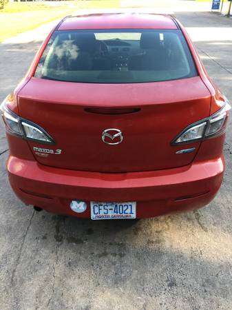 Red 2013 Mazda3 i Touring Sedan 4 Door - cars & trucks - by owner -... for sale in Burlington, NC – photo 4