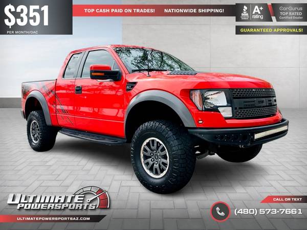 351/mo - 2010 Ford F150 F 150 F-150 SVT Raptor Supercharged WE TAKE for sale in Scottsdale, AZ – photo 5