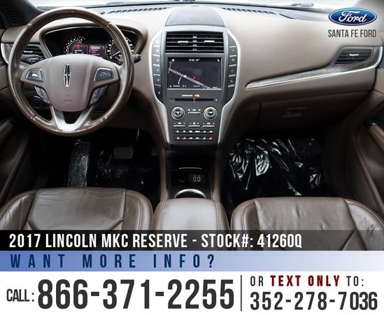2017 LINCOLN MKC RESERVE Sunroof, Leather Seats, SYNC 3 for sale in Alachua, FL – photo 15