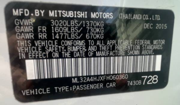 Mitsubishi Mirage ES for sale in Acworth, GA – photo 16
