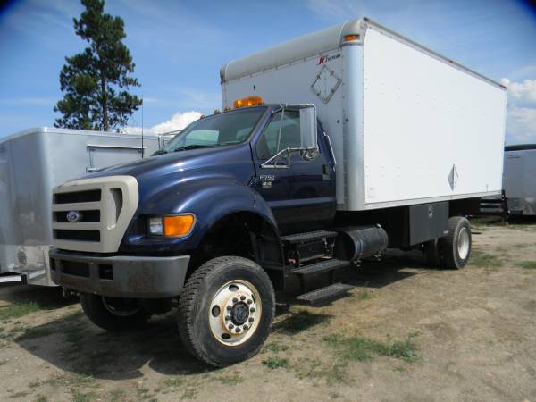 HARD TO FIND 4X4 Box Truck 2006 Ford F-750 for sale in Stevensville, MT