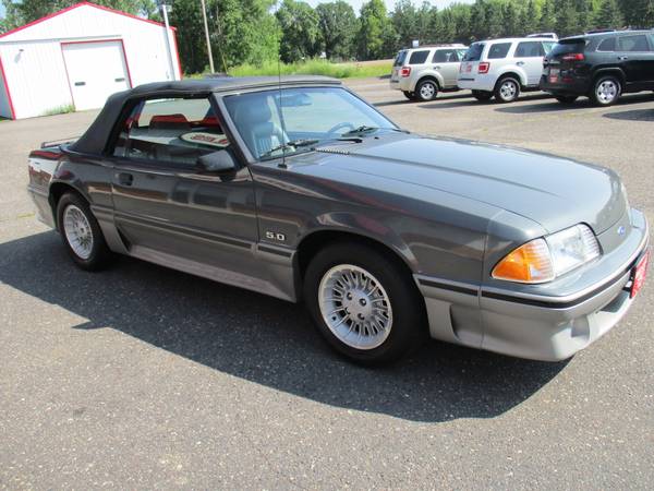 SUPER CLEAN ALL ORIGINAL COLLECTOR 1987 FORD MUSTANG GT CONVERTIBLE V8 for sale in Foley, MN – photo 10