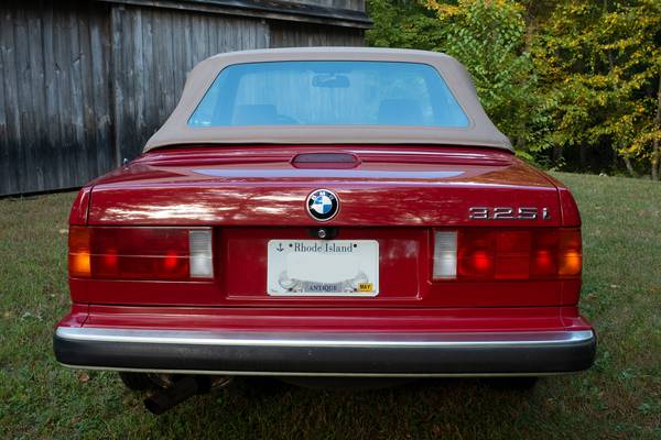 1989 BMW 325i Red Convertible for sale in East Greenwich, RI – photo 4