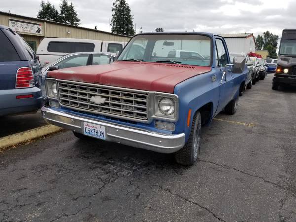 1976 Chevy C10 Trailering Special, rare package - - by for sale in Marysville, WA – photo 2