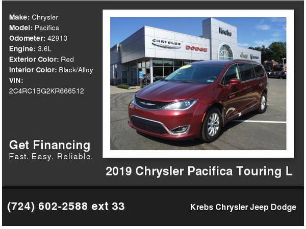2019 Chrysler Pacifica Touring L - - by dealer for sale in Gibsonia, PA