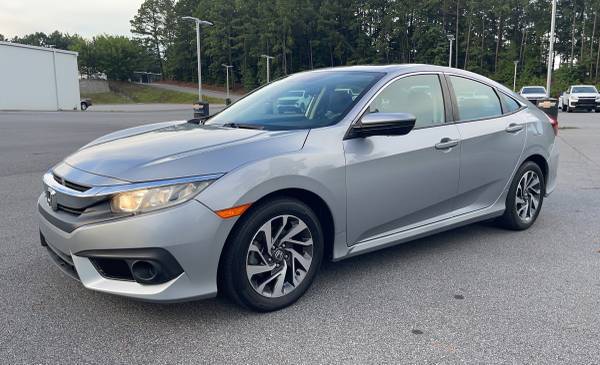 2018 Honda Civic EX-L Silver with Black Leather Low Miles - cars & for sale in Marietta, GA