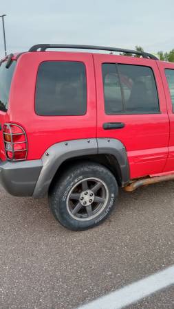 Red 2003 jeep liberty 3 7L 4x4 for sale in Merrill, WI – photo 7