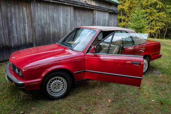 1989 BMW 325i Red Convertible for sale in East Greenwich, RI – photo 5