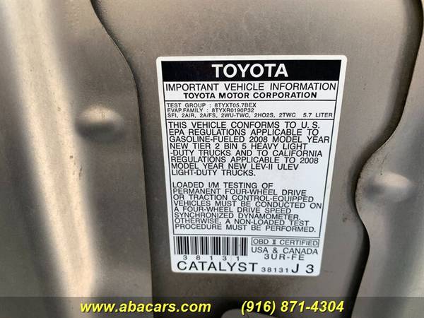 2008 Toyota Tundra SR5 - - by dealer - vehicle for sale in Lincoln, CA – photo 19