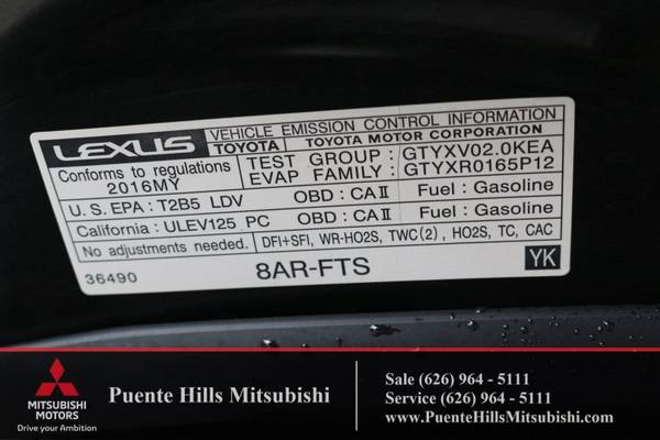 2016 Lexus GS200t Sedan *Loaded*LowMiles*Warranty* for sale in City of Industry, CA – photo 23