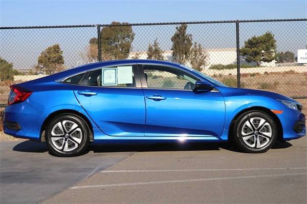 2017 Honda Civic LX sedan Blue - cars & trucks - by dealer - vehicle... for sale in Milpitas, CA – photo 4