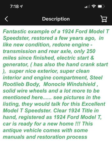 1924 Ford Model T Speedster for sale in Longview, TX – photo 21