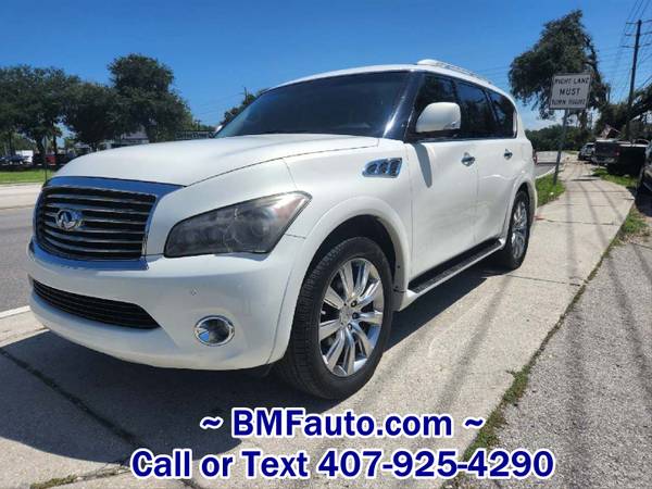 2012 INFINITI QX56 LOADED HEADREST DVDs 3rd ROW CLEAN for sale in Sanford, FL